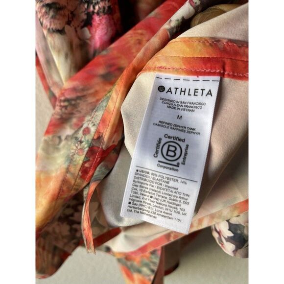 COPY - Athleta Zephyr Refined Tank Renewed Bloom Spring Pink Size M NWOT - Picture 7 of 11